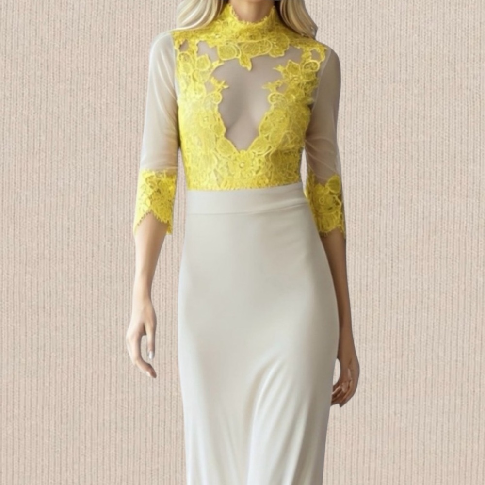 NWT WE ARE HAH Reversible Lace Maxi Dress